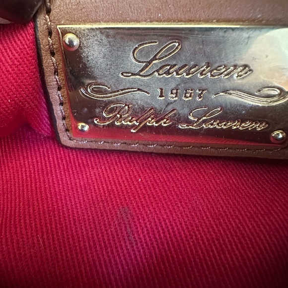 Leather Crossbody Bag with Decorative Beaded Strap - Brown - Picture 3 of 3